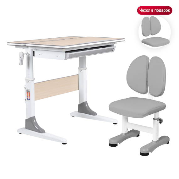 комплект anatomica study-80 парта + стул + выдвижной ящик Anatomica Study 80 Chair Set